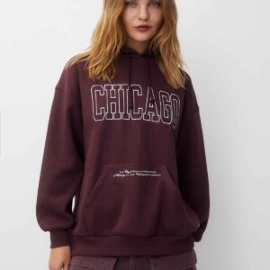 Chicago hoodie burgundy
