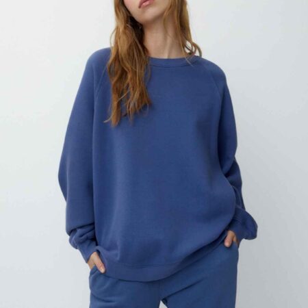 Faded sweatshirt ındigo