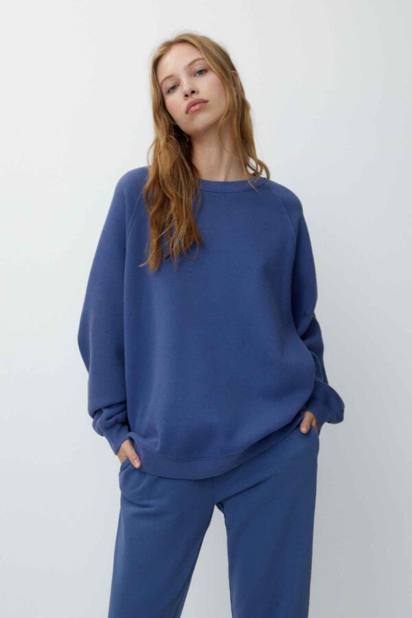 Faded sweatshirt ındigo