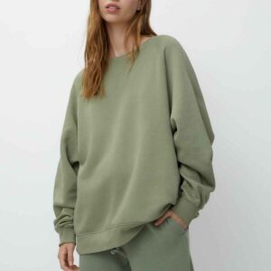 Faded sweatshirt pale khaki