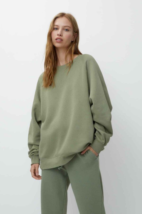 Faded sweatshirt pale khaki